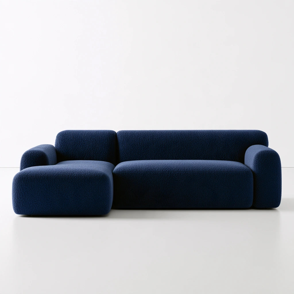 Modułowa sofa narożna, o nowoczesnej formie, kolor: szary